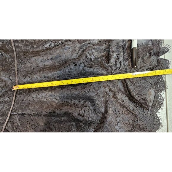 Anthropologie Womens 4 Black Long Sleeve Lace Shorts Romper NWT - Picture 12 of 16